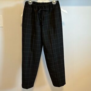 The Group Babaton Jimmy Plaid Drawstring pants.